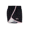 Girls' Under Armour Kids Polka Dot Printed Woven Short/T-Shirt 2-Piece Set - 685 BLK