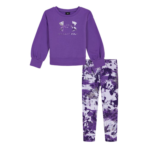 Girls' Under Armour Kids Printed Crewneck Set - 523 LAVI