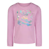 Girls' Under Armour Kids' Tech Iridescent Logo Longsleeve - 681 STEL