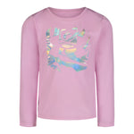 Girls' Under Armour Kids' Tech Iridescent Logo Longsleeve - 681 STEL