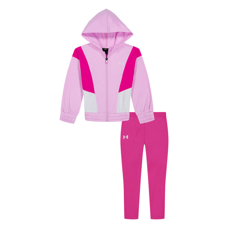 Girls' Under Armour Toddler Full-Zip Hoodie Set - 681 STEL