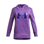 Girls' Under Armour Youth Armour Fleece Iridescent Big Logo Hoodie - 525 PURP