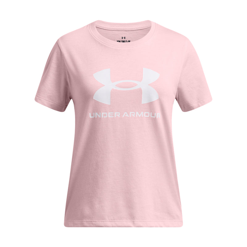 Girls' Under Armour Youth Big Logo T-Shirt - 647 - PRIME PINK