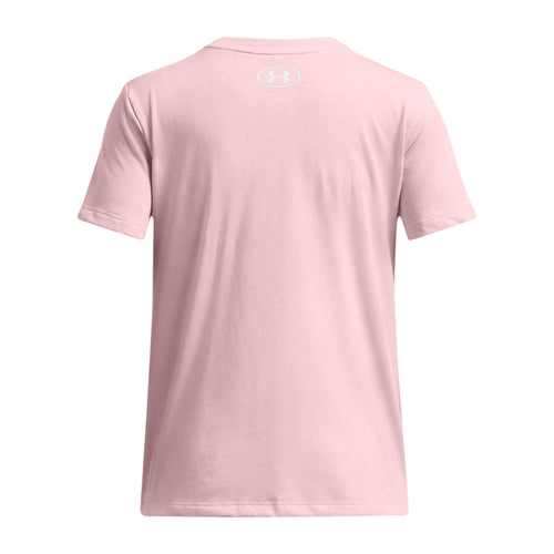 Girls' Under Armour Youth Big Logo T-Shirt - 647 - PRIME PINK