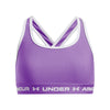 Girls' Under Armour Youth Crossback Mid Solid Sports Bra - 525 LAVI