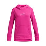 Girls' Under Armour Youth Fleece Big Logo Hoodie - 652 PINK