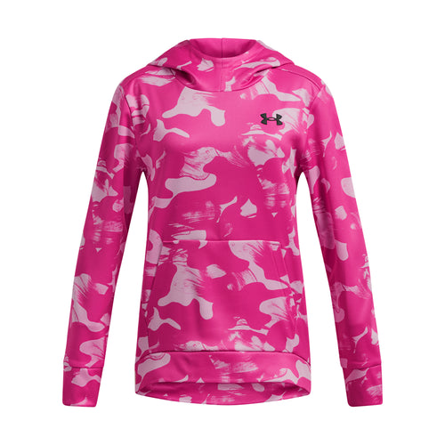 Girls' Under Armour Youth Fleece Printed Hoodie - 653 REBL