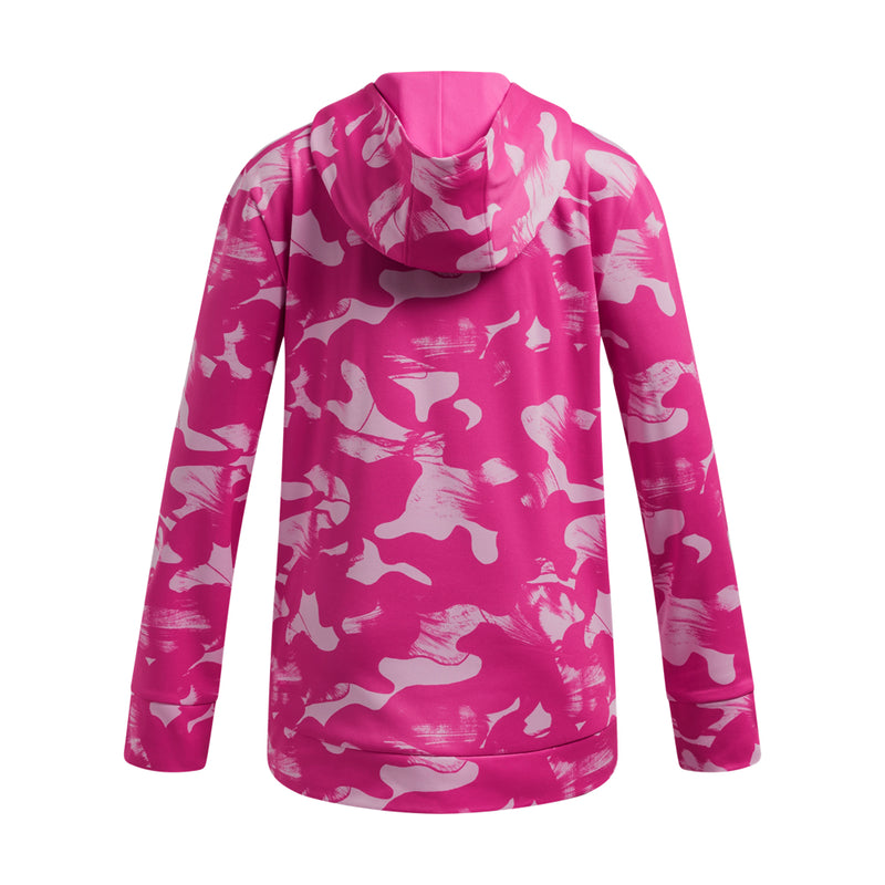 Girls' Under Armour Youth Fleece Printed Hoodie - 653 REBL