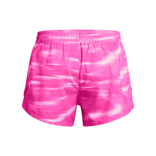 Girls' Under Armour Youth Fly By Printed Short - 654 REBE