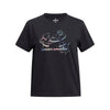 Girls' Under Armour Youth Foil Big Logo T-Shirt - 001 - BLACK