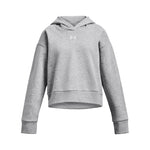 Girls' Under Armour Youth Rival Fleece Crop Hoodie - 012 - GREY