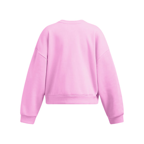 Girls' Under Armour Youth Rival Fleece Oversized Sweatshirt - 638 - PINK