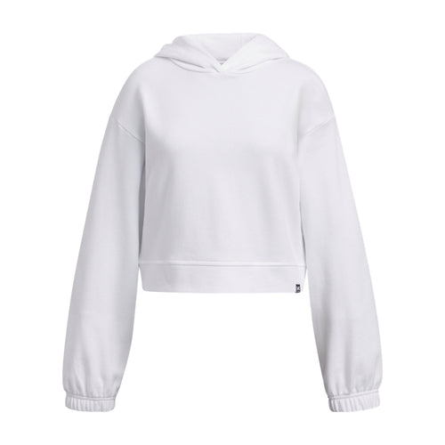 Girls' Under Armour Youth Rival Terry Hoodie - 100 - WHITE