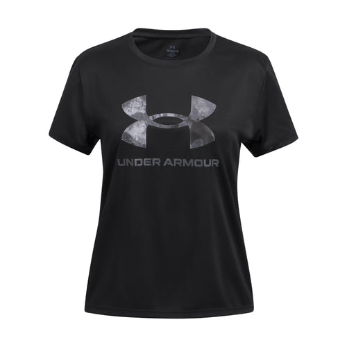 Girls' Under Armour Youth Tech Big Logo T-Shirt - 001 - BLACK