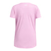 Girls' Under Armour Youth Tech Block Logo T-Shirt - 638 - STELLAR PINK