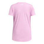 Girls' Under Armour Youth Tech Block Logo T-Shirt - 638 - STELLAR PINK