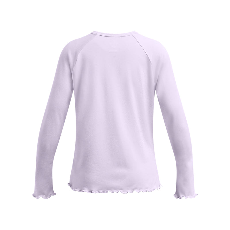 Girls' Under Armour Youth Tech Long Sleeve - 535 PURP