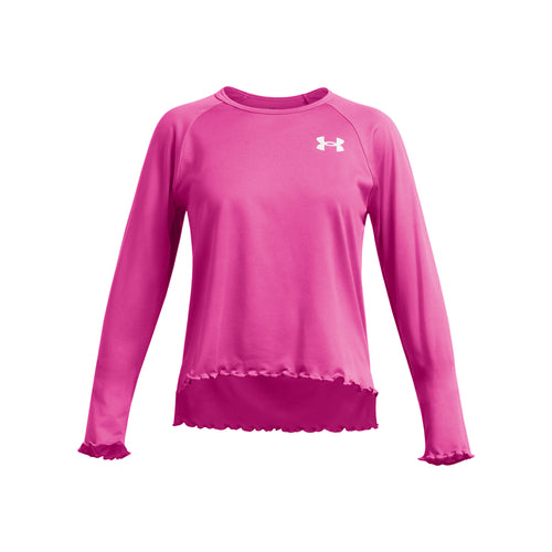 Girls' Under Armour Youth Tech Long Sleeve - 652 PINK