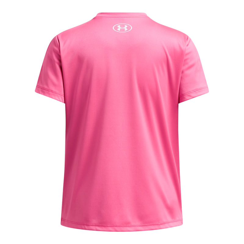 Girls' Under Armour Youth Tech Wordmark T-Shirt - 672 - PRIME PINK