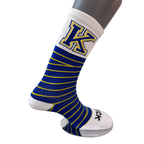 Kearney Bearcats Tape Sock - WHITE/BLUE