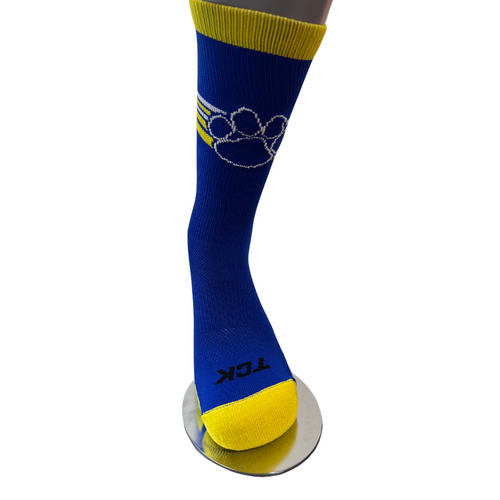 Kearney Bearcats Varsity Paw Socks - BLU/GOLD