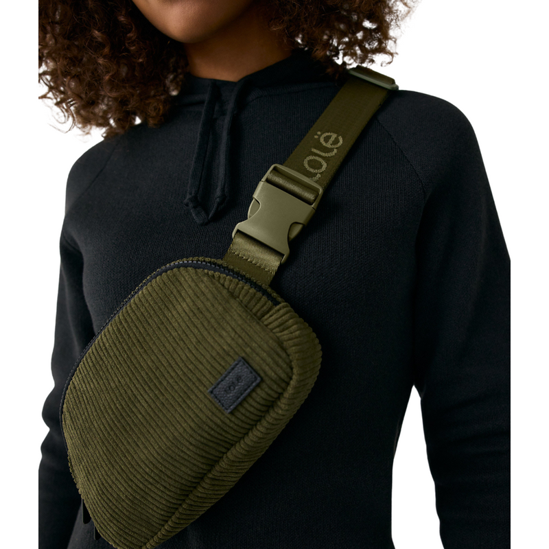 Lole Jamie Corduroy Belt Bag - MOSS