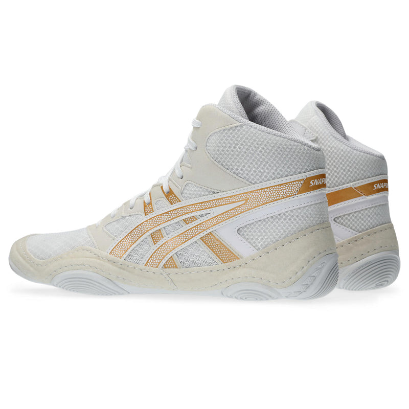 Men's ASICS Snapdown 4 Wrestling Shoe - 100 - WHITE/BLACK