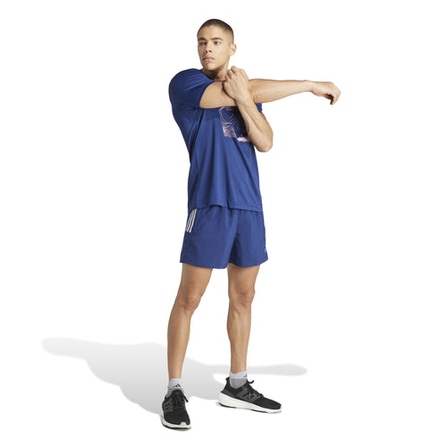 Men's Adidas 7" Own the Run Shorts - BLUE