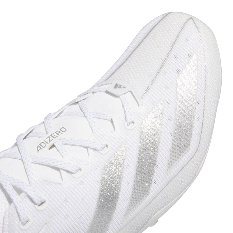 Men's Adidas Adizero Electric Soccer Cleats - WHITE/SILVER