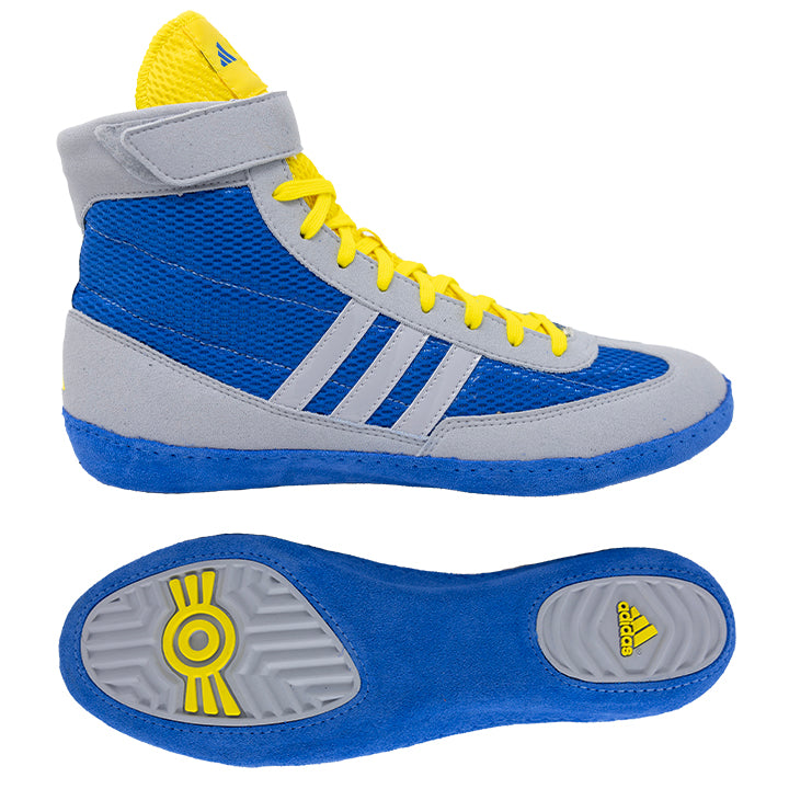 Men's Adidas Combat Speed 4 Wrestling Shoes - GREY/ROY