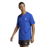 Men's Adidas Embroidered Small Logo T-Shirt - BLUE