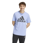 Men's Adidas Essential Big Logo T-Shirt - BLUE