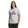 Men's Adidas Essentials Big Logo T-Shirt - GREY