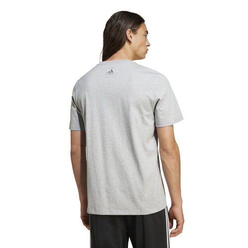 Men's Adidas Essentials Big Logo T-Shirt - GREY