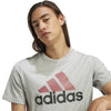 Men's Adidas Essentials Big Logo T-Shirt - GREY