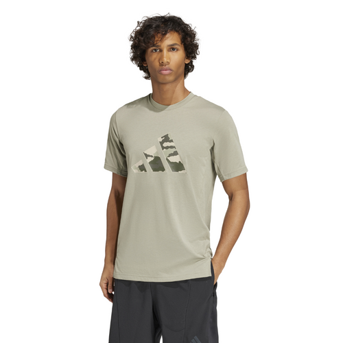 Men's Adidas Essentials Camo Logo T-Shirt - SILPEB