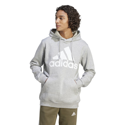 Men's Adidas Essentials Fleece Big Logo Hoodie - GREYH