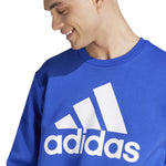 Men's Adidas Essentials Fleece Big Logo Sweatshirt - BLUE