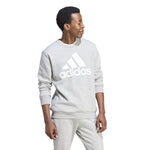 Men's Adidas Essentials Fleece Big Logo Sweatshirt - GREY