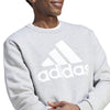 Men's Adidas Essentials Fleece Big Logo Sweatshirt - GREY