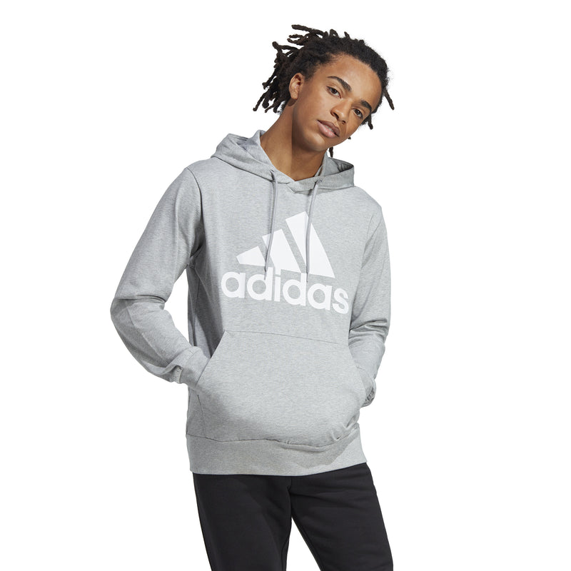 Men's Adidas Essentials Logo Hoodie - GREY