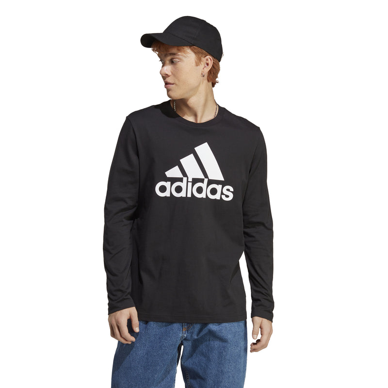 Men's Adidas Essentials Longsleeve - BLACK