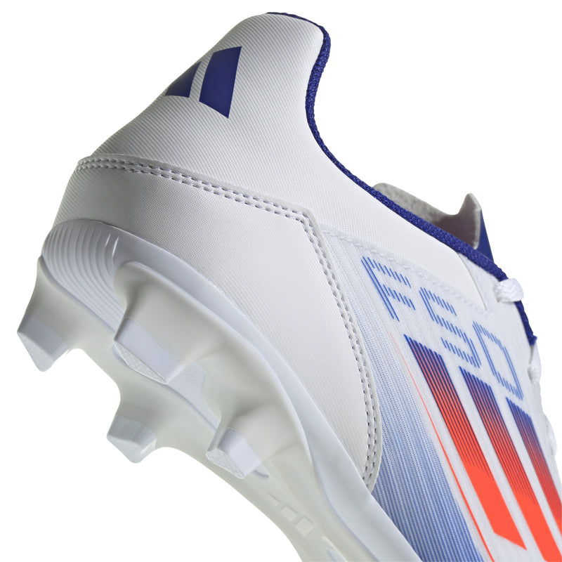 Men's Adidas F50 Club Flexible Ground Soccer Cleats - WHITE