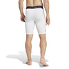 Men's Adidas TechFit Compression Training Shorts - WHITE