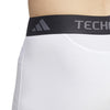 Men's Adidas TechFit Compression Training Shorts - WHITE