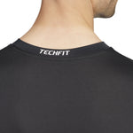 Men's Adidas Techfit Compression Longsleeve - BLACK