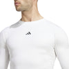 Men's Adidas Techfit Compression Longsleeve - WHITE