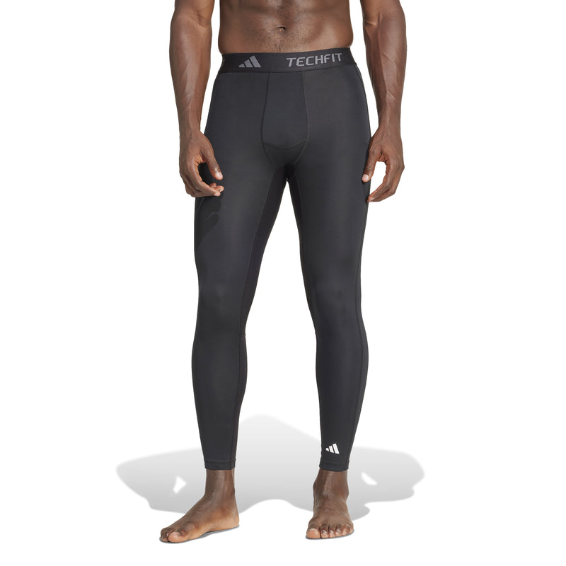 Men's Adidas Techfit Compression Training Tights - BLACK