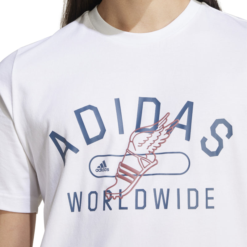 Men's Adidas Worldwide T-Shirt - WHITE