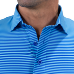 Men's Collar & Co Griffin Turquise Featherweight Flex Polo - GRIFTURQ